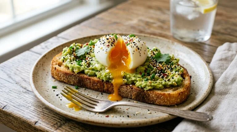5-Minute Avocado Egg Toast with Everything Seasoning