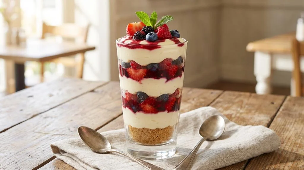 5-Minute Berry Cheesecake Parfait