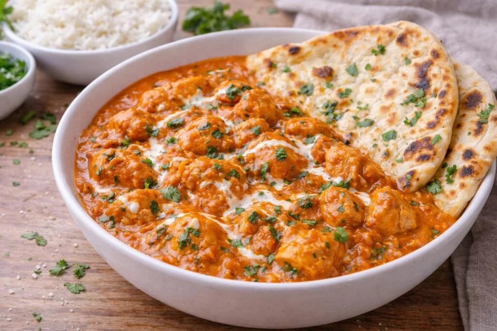 Butter Chicken with Naan (30 Minutes)