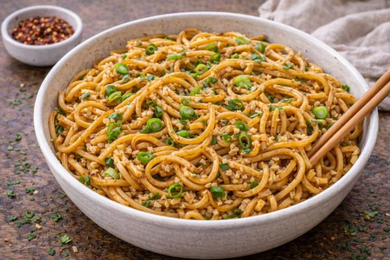 5-Minute Chinese Garlic Noodles