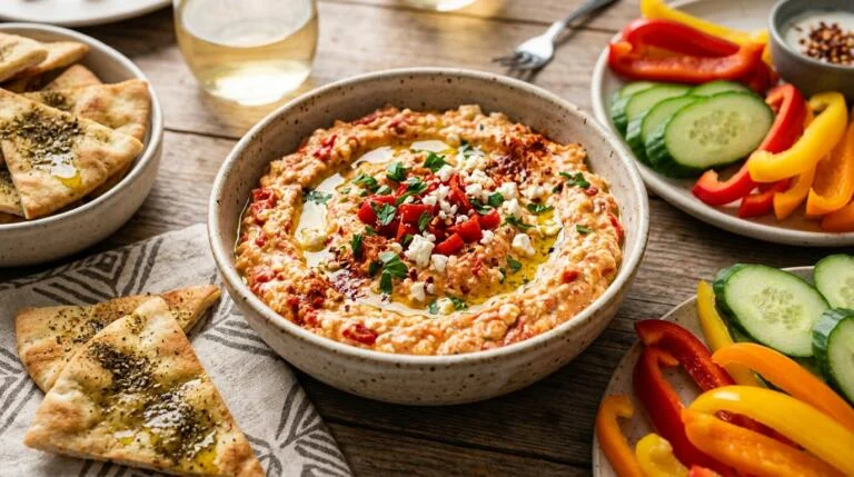 5-Minute Creamy Feta Pepper Dip