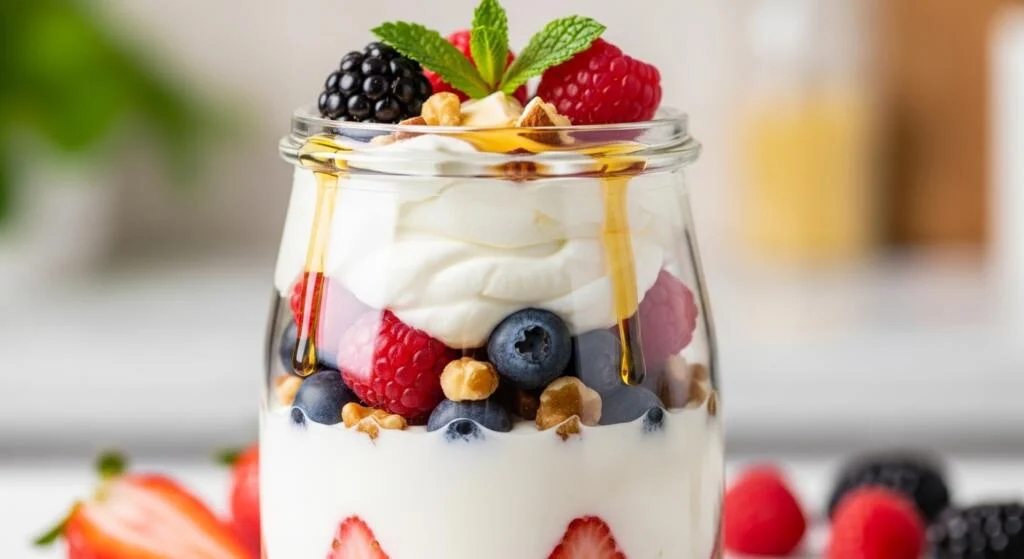 5-Minute Diabetic-Friendly Greek Yogurt Parfait