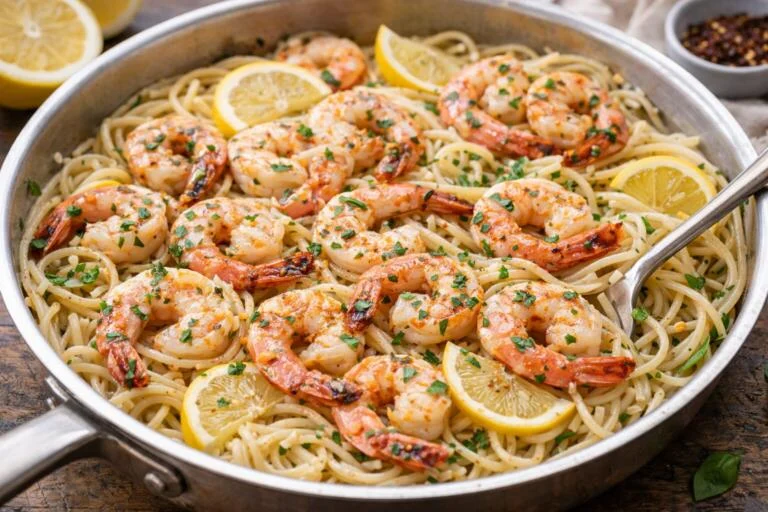 Garlic Butter Shrimp Scampi (17 Minutes)