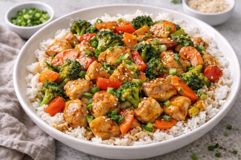 5-Minute Honey Garlic Chicken Stir Fry
