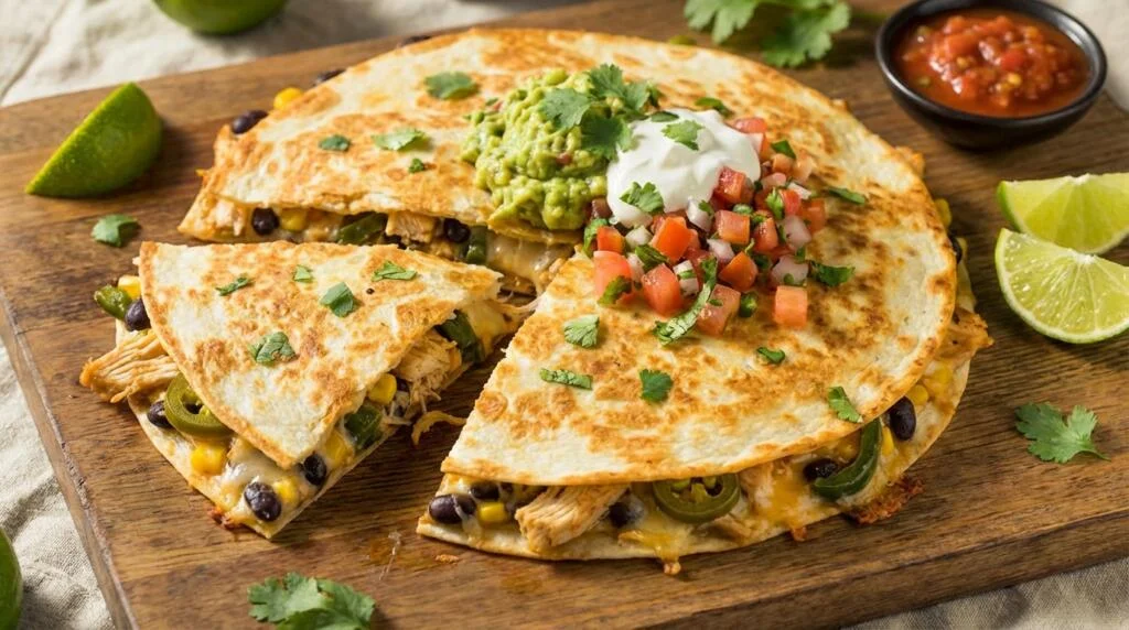 Loaded Chicken Quesadilla (10 Minutes)
