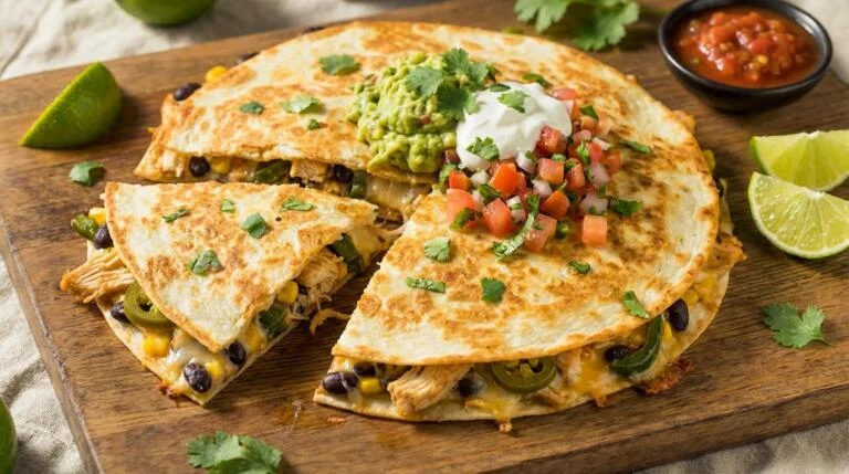 Loaded Chicken Quesadilla (10 Minutes)