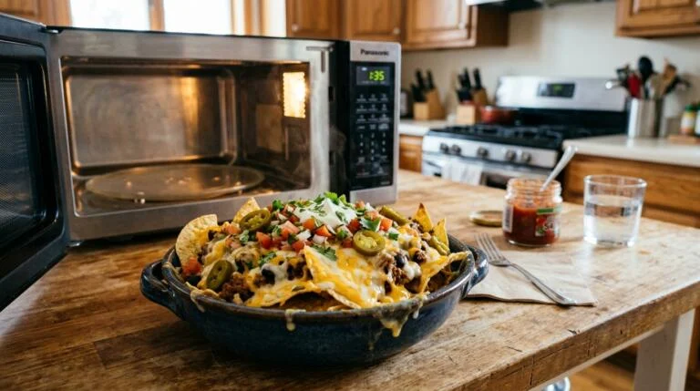 Microwave Loaded Nachos (8 Minutes)