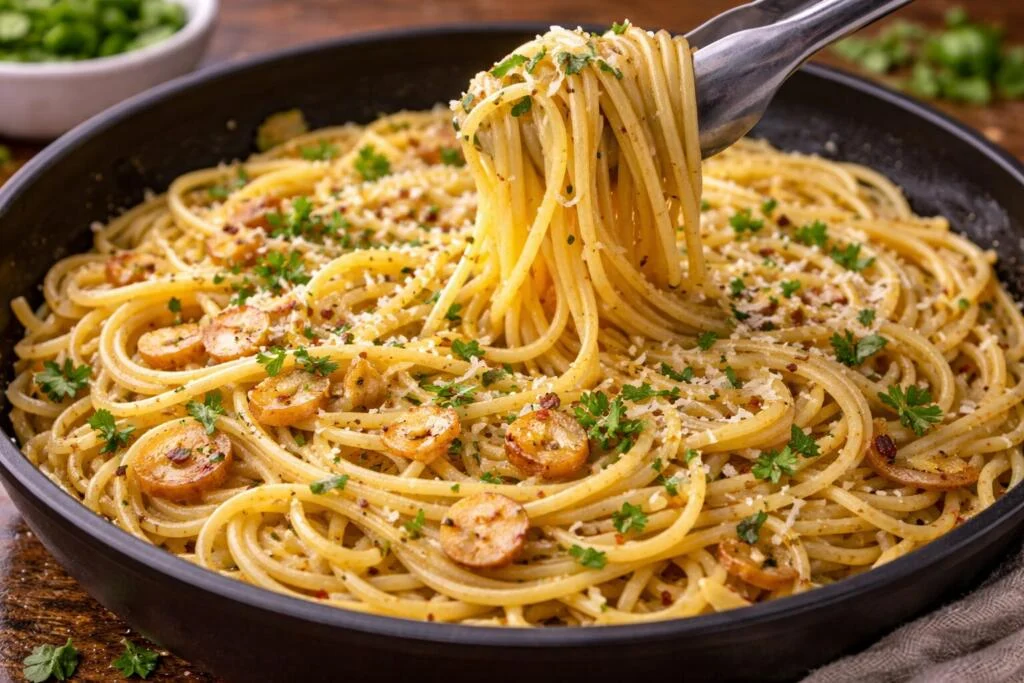 5-Minute One-Pan Pasta Aglio e Olio