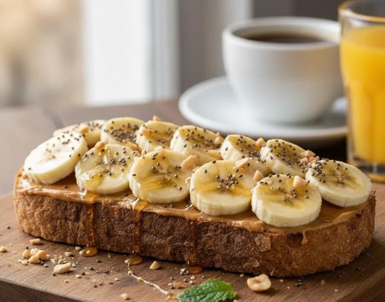 5-Minute Peanut Butter Banana Toast