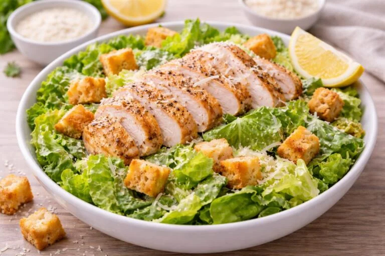 5-Minute Quick Chicken Caesar Salad