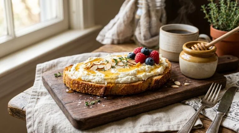 5-Minute Ricotta Honey Toast