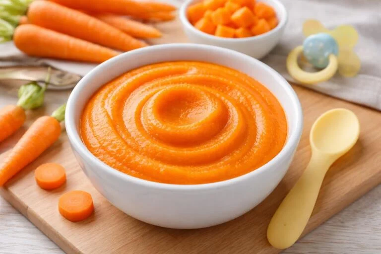 5-Minute Smooth Baby Carrot Puree