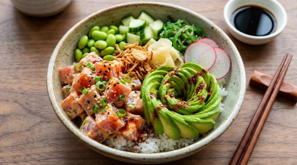 5-Minute Spicy Tuna Avocado Bowl