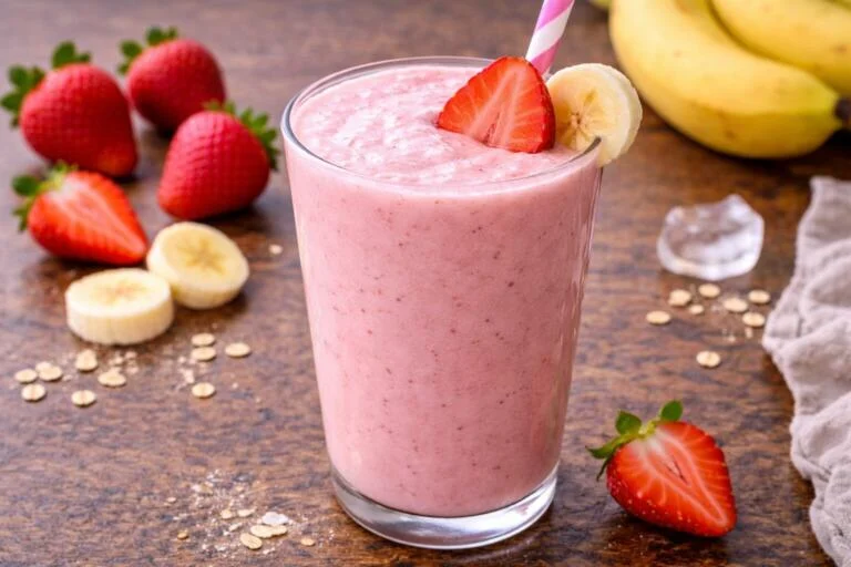 5-Minute Strawberry Banana Smoothie