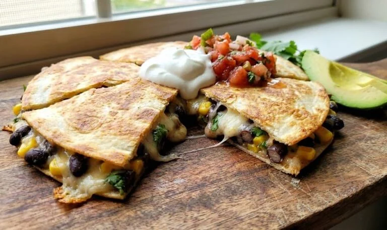 Black Bean Quesadilla (10 Minutes)