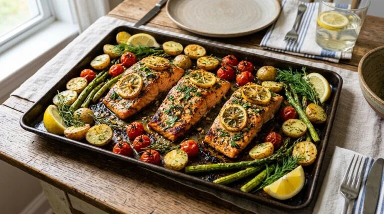 Easy One-Pan Lemon Herb Salmon Recipe