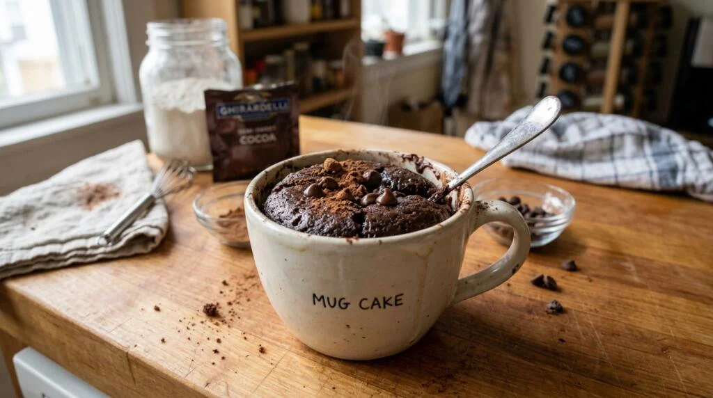 5-Minute Chocolate Mug Cake — No Oven Needed