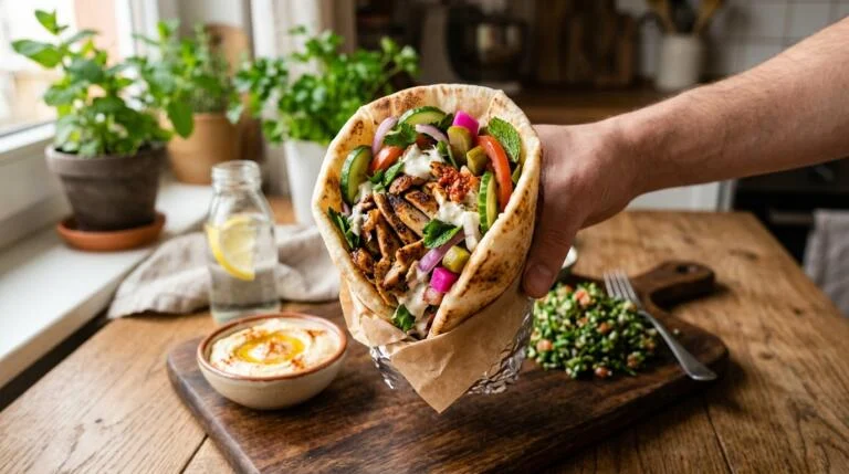 5-Minute Homemade Shawarma Wrap