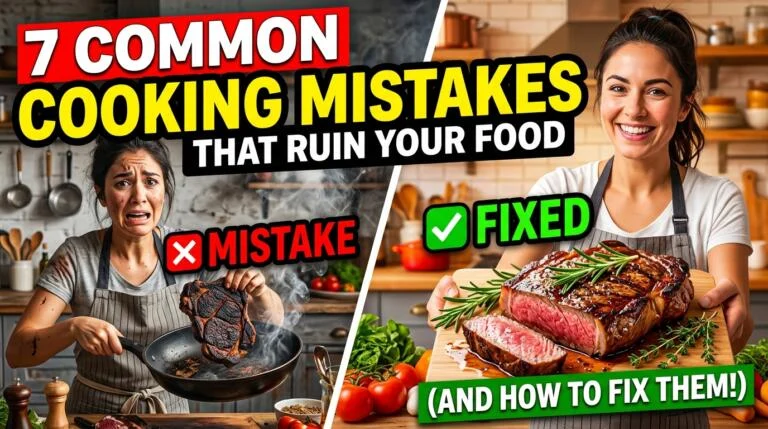7 Common Cooking Mistakes That Ruin Your Food (And How to Fix Them)