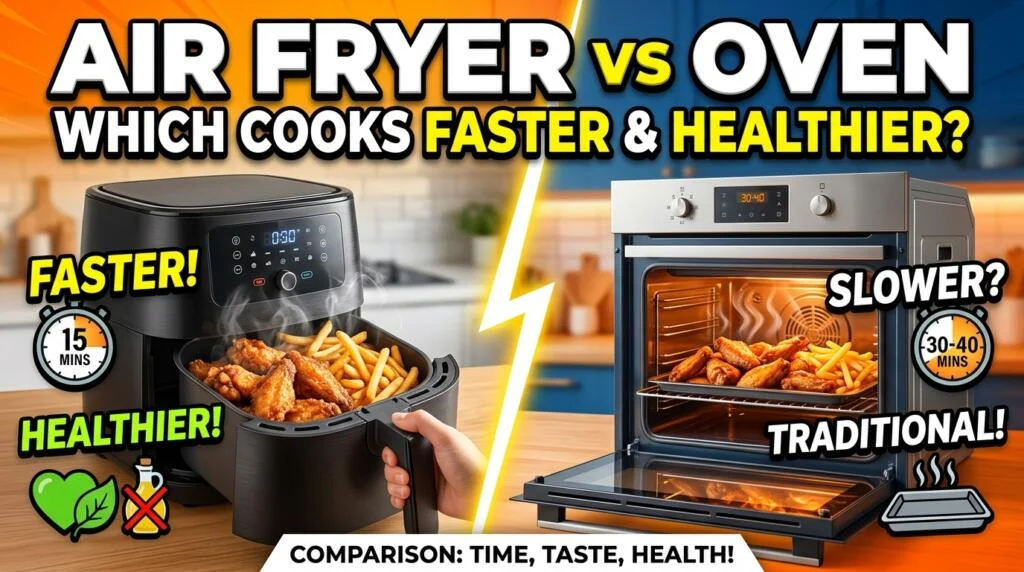 Air Fryer vs Oven: Which Cooks Faster and Healthier?