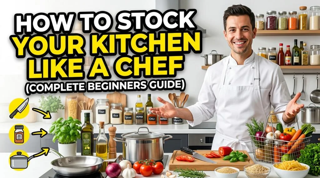 How to Stock Your Kitchen Like a Chef (Complete Beginners Guide)