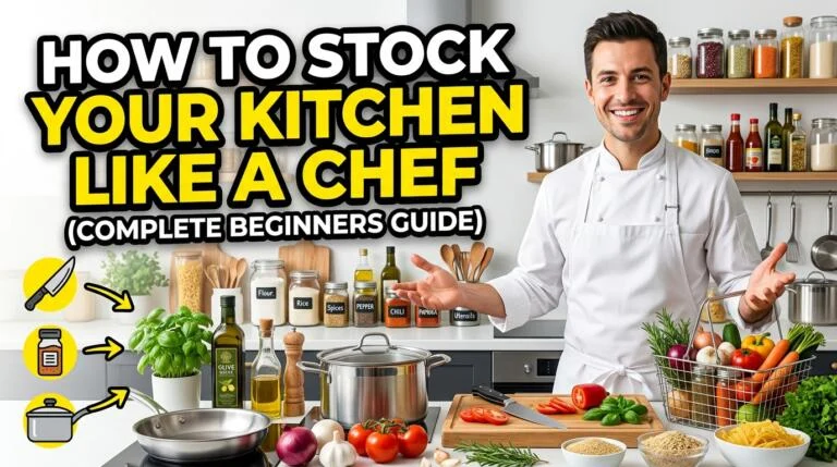 How to Stock Your Kitchen Like a Chef (Complete Beginners Guide)