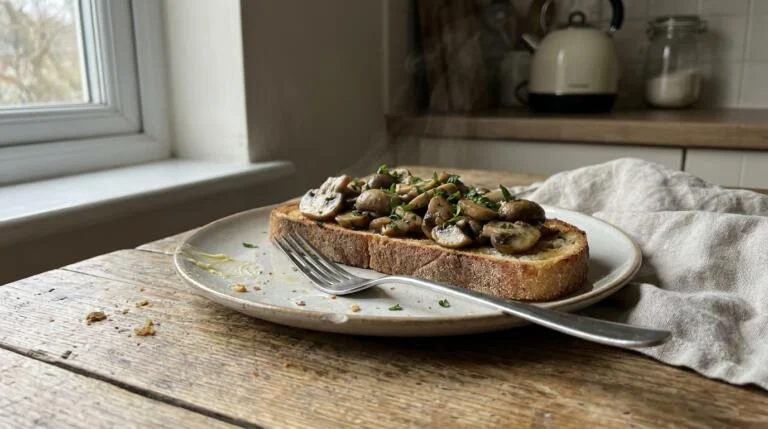 Garlic Butter Mushrooms on Toast