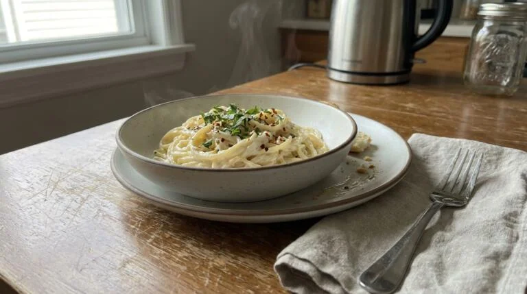 Lemon Garlic Yogurt Pasta
