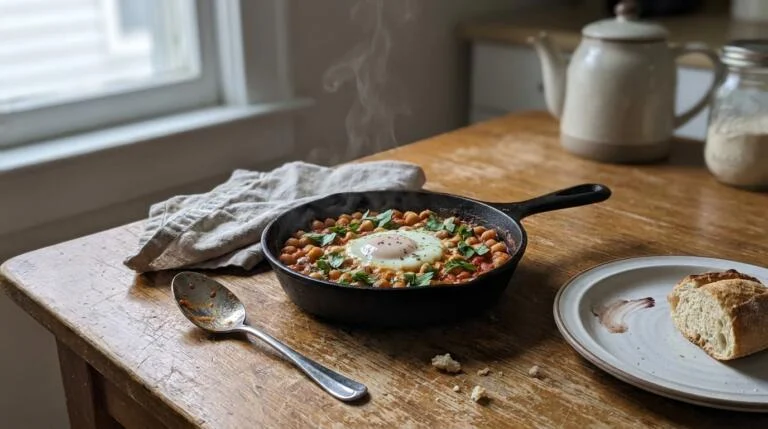 One-Pan Chickpea Shakshuka for One