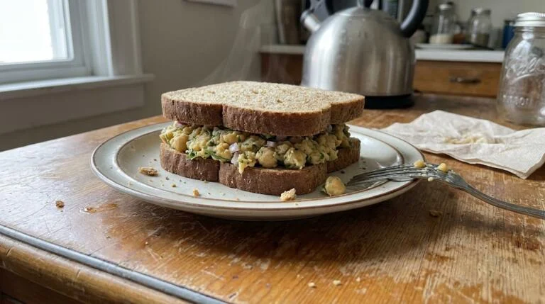Smashed Chickpea Salad Sandwich