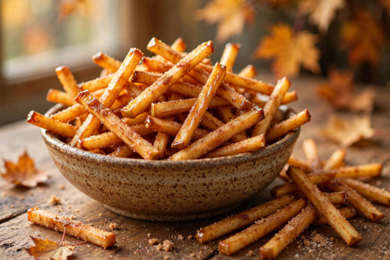 Air Fryer Cinnamon Apple Fries (15 Minutes)
