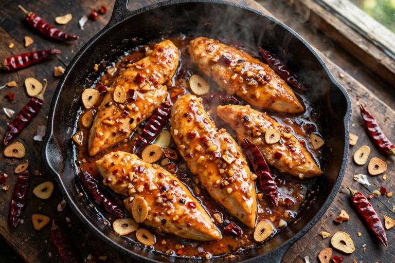 Chilli Garlic Butter Chicken (15 Minutes)