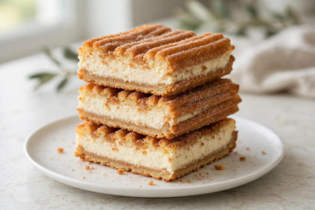 Churro Cheesecake Bars (No-Fry Churro Dessert)