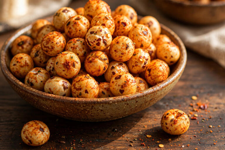 Crispy Masala Roasted Makhana (10 Minutes)