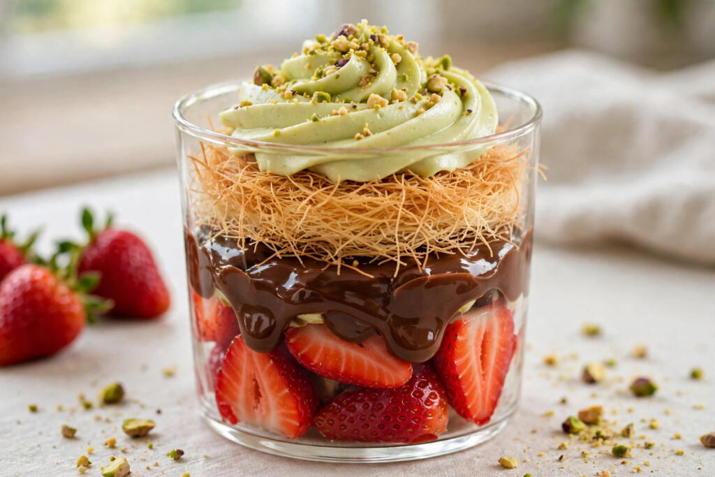 Dubai Chocolate Strawberry Cup (20 Minutes)