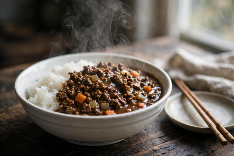 Japanese Ground Beef Curry Rice (20 Minutes)