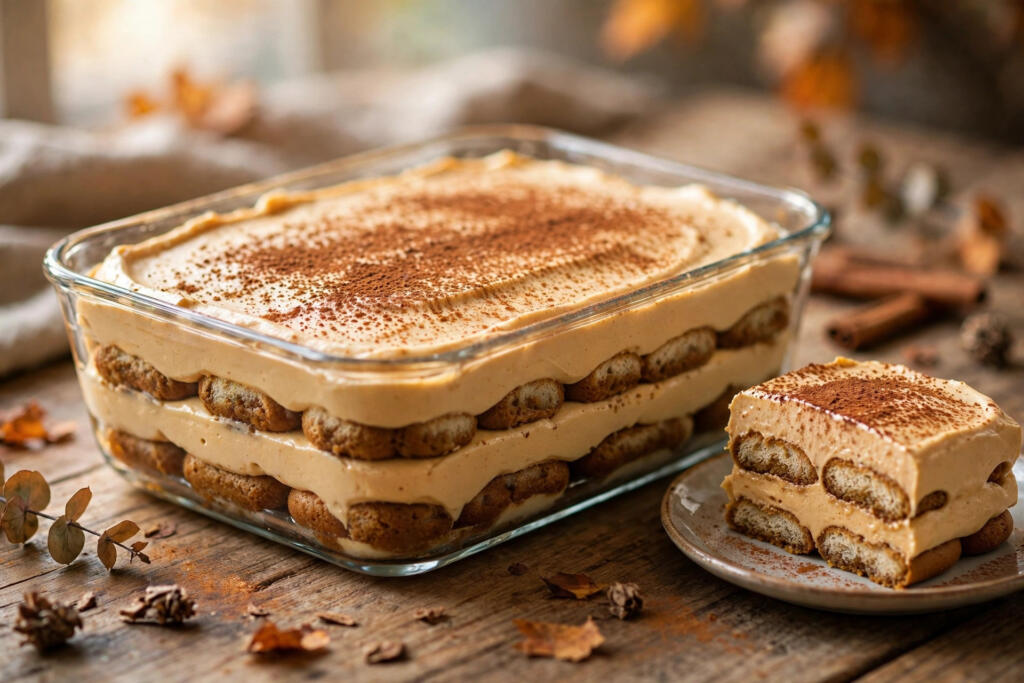 No-Bake Pumpkin Tiramisu (20-Minute Prep)