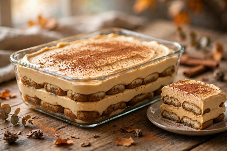 No-Bake Pumpkin Tiramisu (20-Minute Prep)