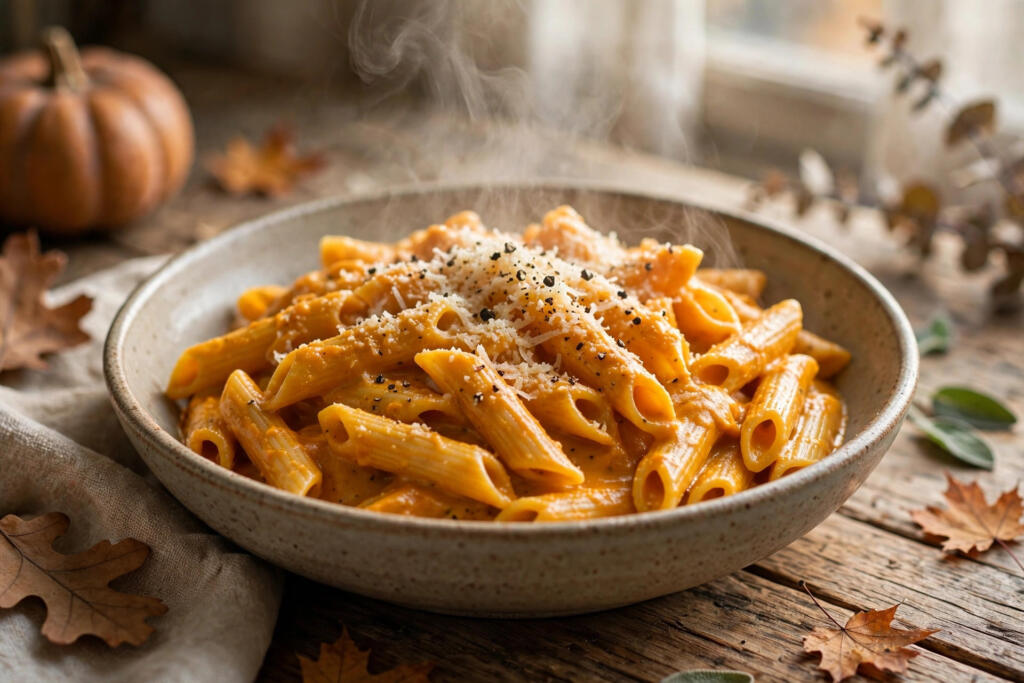 One-Pan Creamy Pumpkin Pasta (15 Minutes)