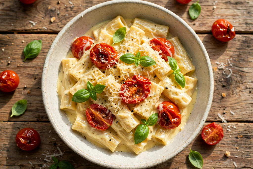 Stovetop Boursin Pasta with Cherry Tomatoes (20 Minutes)